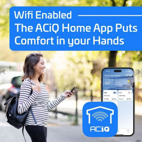 Wifi enabled aciq mini split